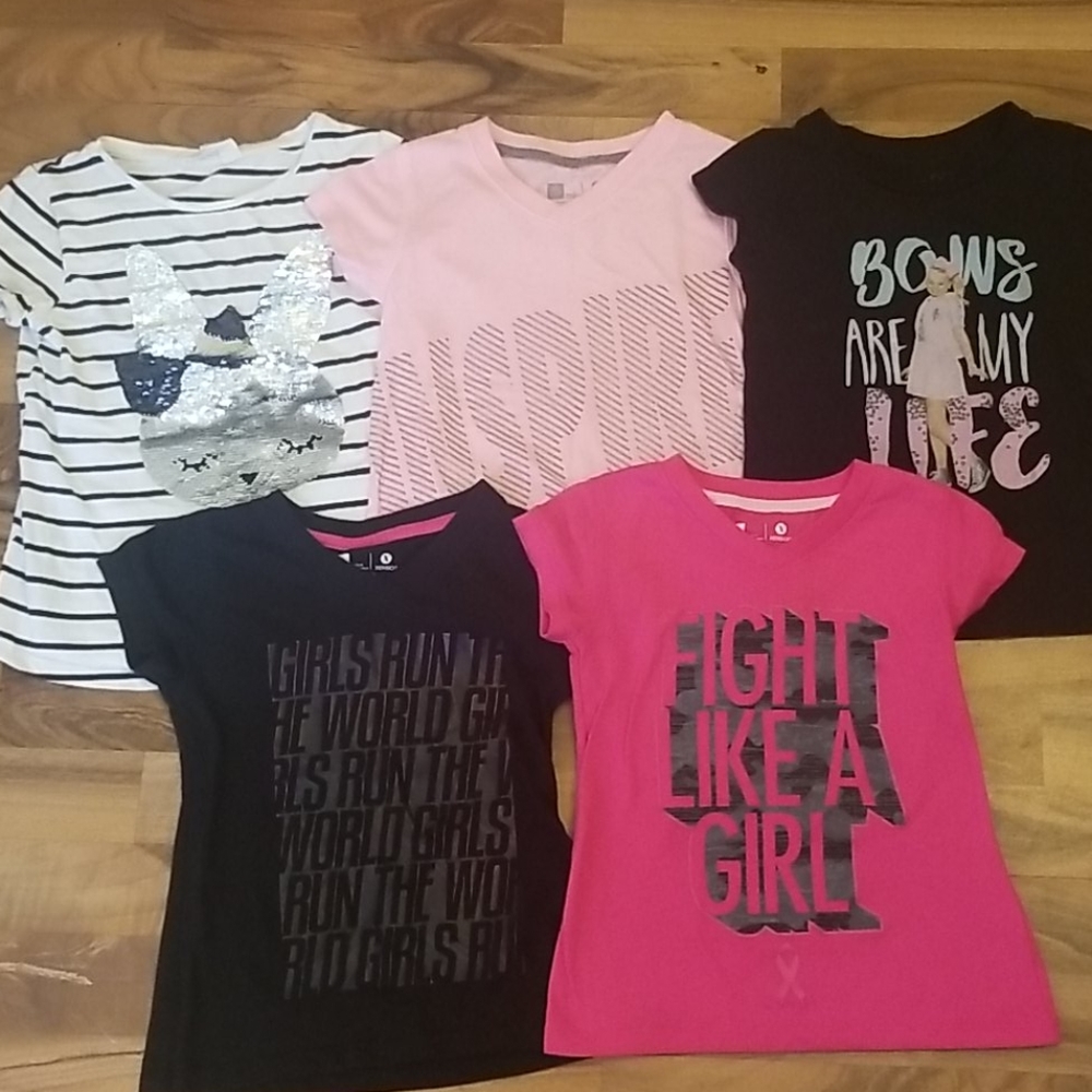 Girls Short Sleeve Shirt Bundle Size 6/6x